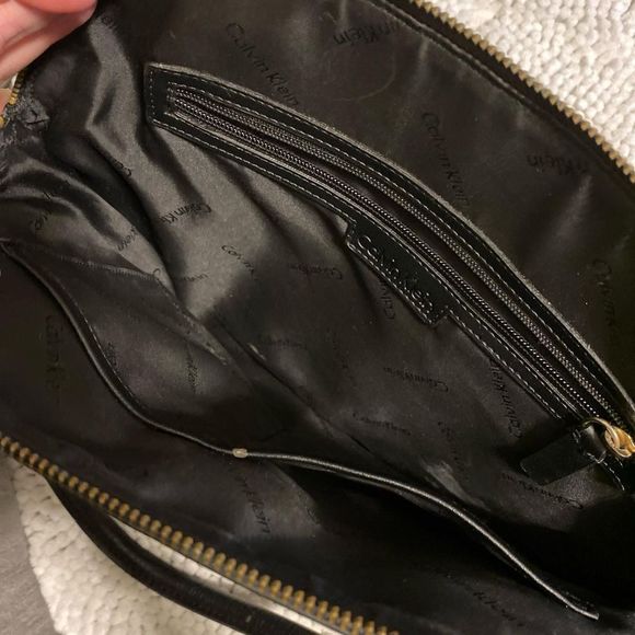calvin klein black handbag shoulder bag - Picture 3 of 4